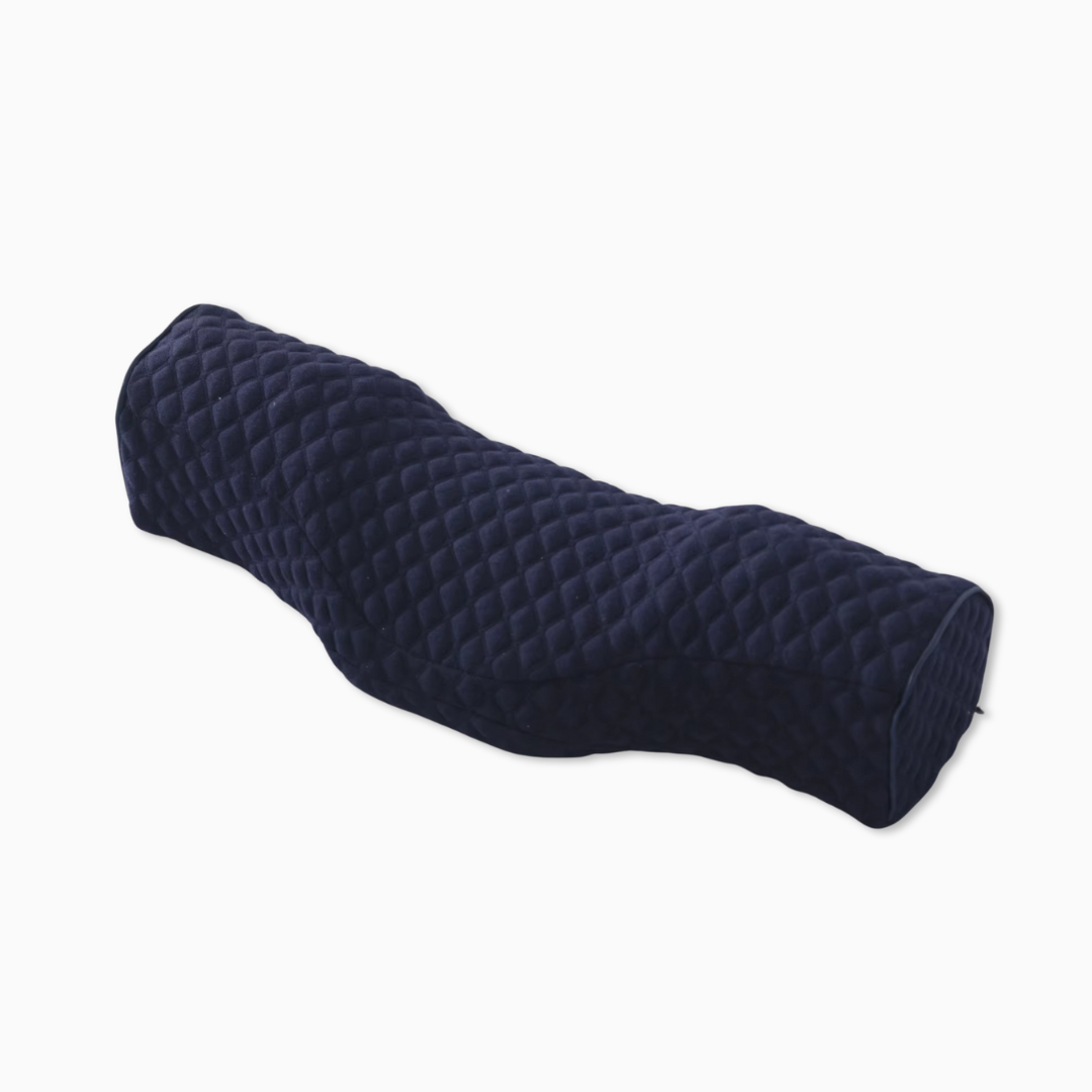 Coussin Cervical Cylindrique Bleu