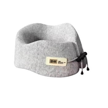 Coussin Cervical Pour Voyage Avec Pochette Gris Cair